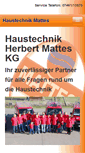 Mobile Screenshot of haustechnik-mattes.de