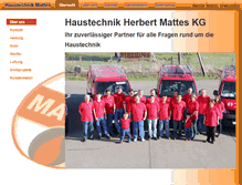 Tablet Screenshot of haustechnik-mattes.de
